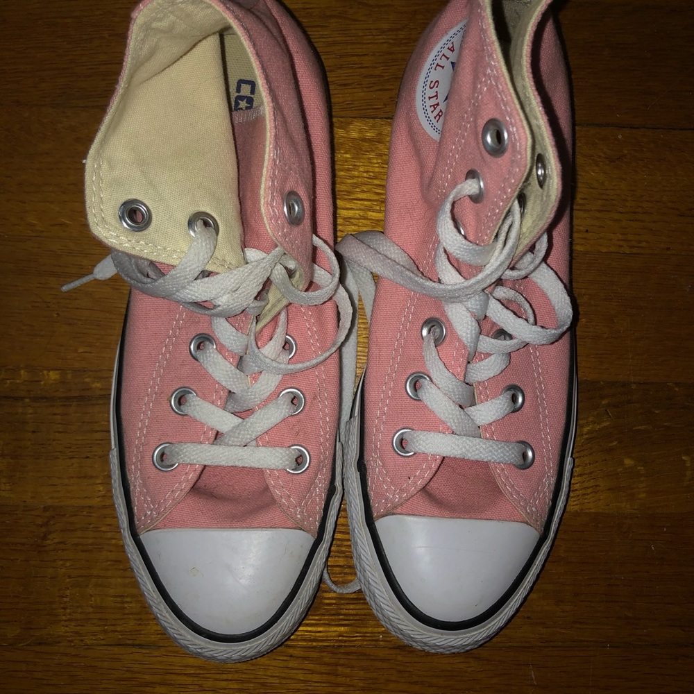 Pink High Top Converse